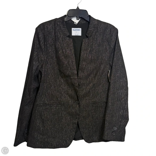 Blazer By Old Navy In Black & Gold, Size: L