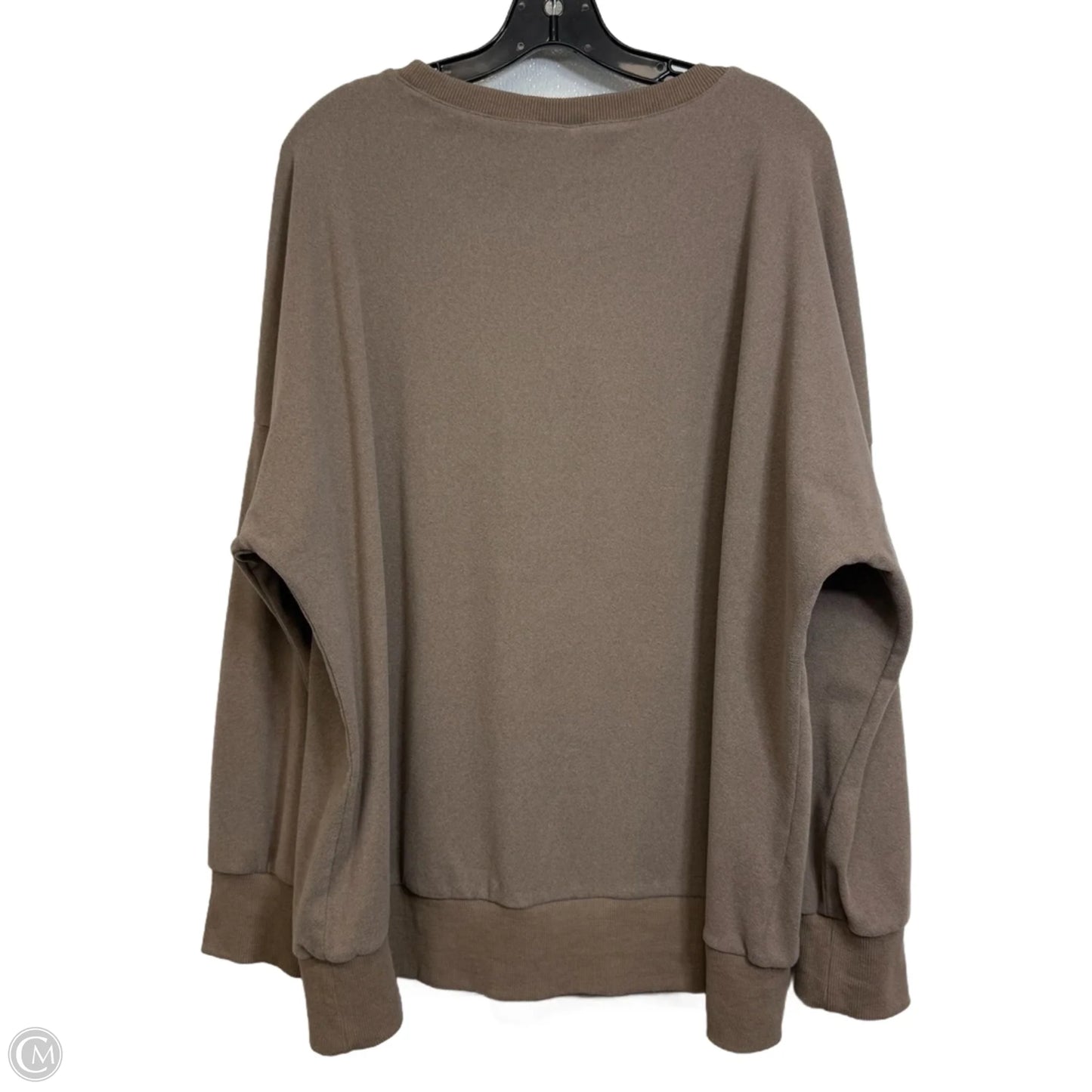 Sweatshirt Crewneck By Clothes Mentor In Brown, Size: Xl