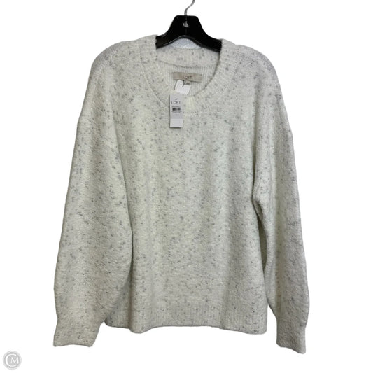 Sweater By Loft In White, Size: L