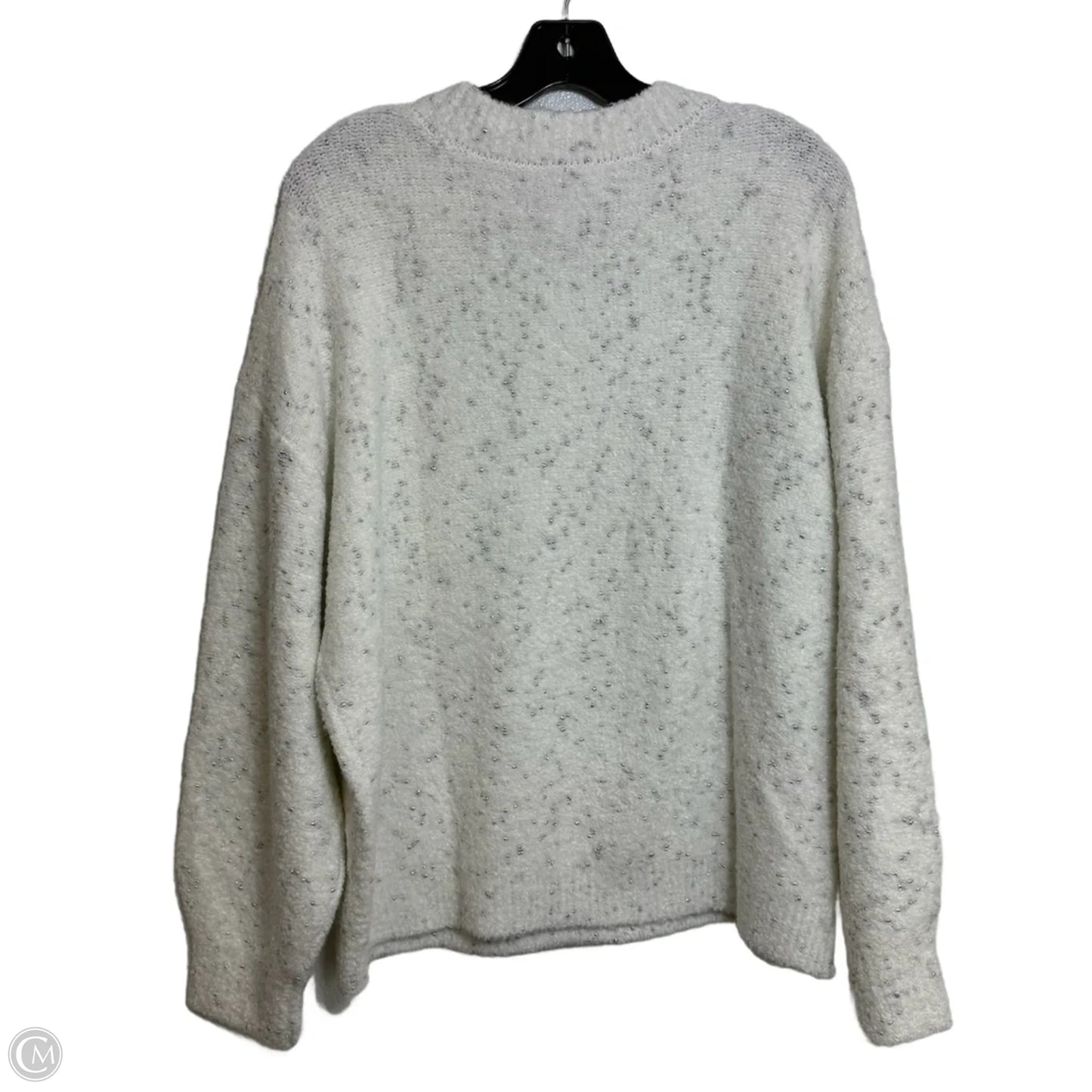 Sweater By Loft In White, Size: L