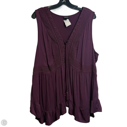 Top Sleeveless By Torrid In Purple, Size: L