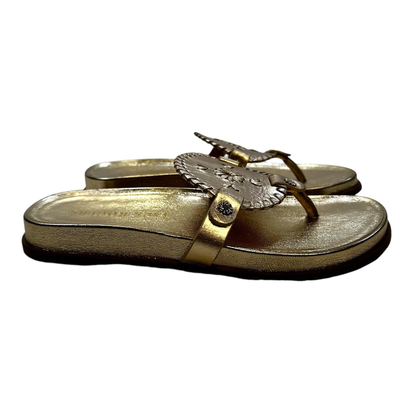 Sandals Flats By Jack Rogers In Gold, Size: 8