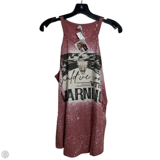 Tank Top By Clothes Mentor In Pink, Size: Xl