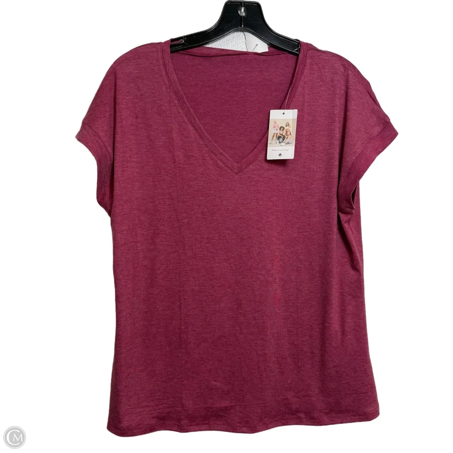 Top Short Sleeve By Clothes Mentor In Pink, Size: L