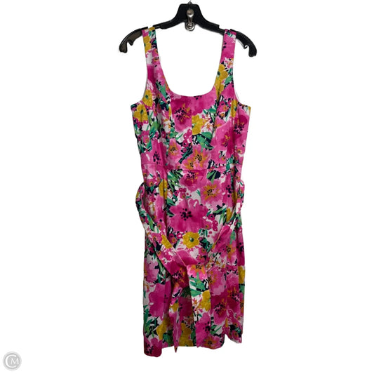 Dress Casual Midi By Anne Klein In Floral Print, Size: 6