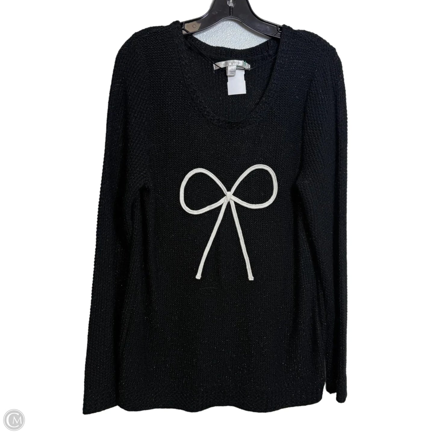 Sweater By Lc Lauren Conrad In Black, Size: L