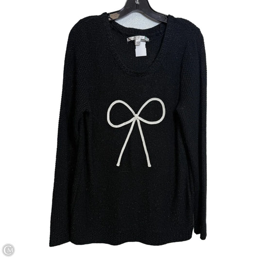 Sweater By Lc Lauren Conrad In Black, Size: L