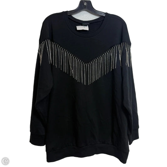 Sweatshirt Crewneck By Torrid In Black, Size: 2x