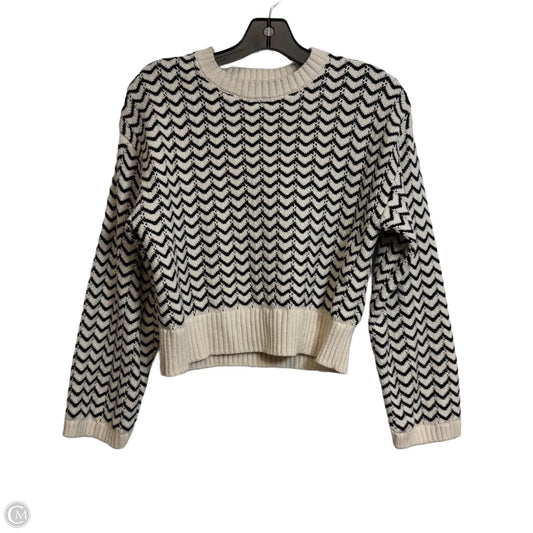 Sweater By Marled In Black & Cream, Size: M