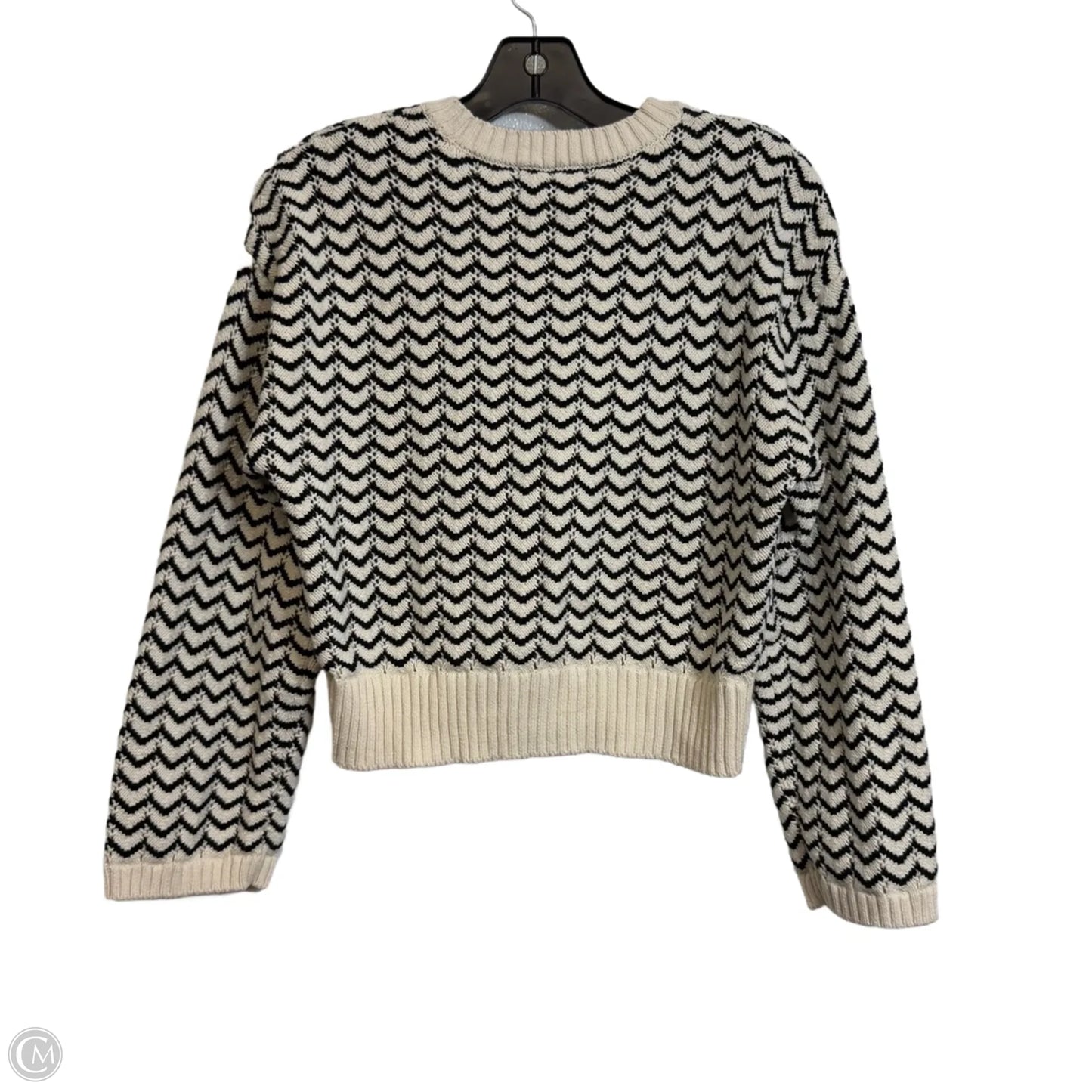 Sweater By Marled In Black & Cream, Size: M