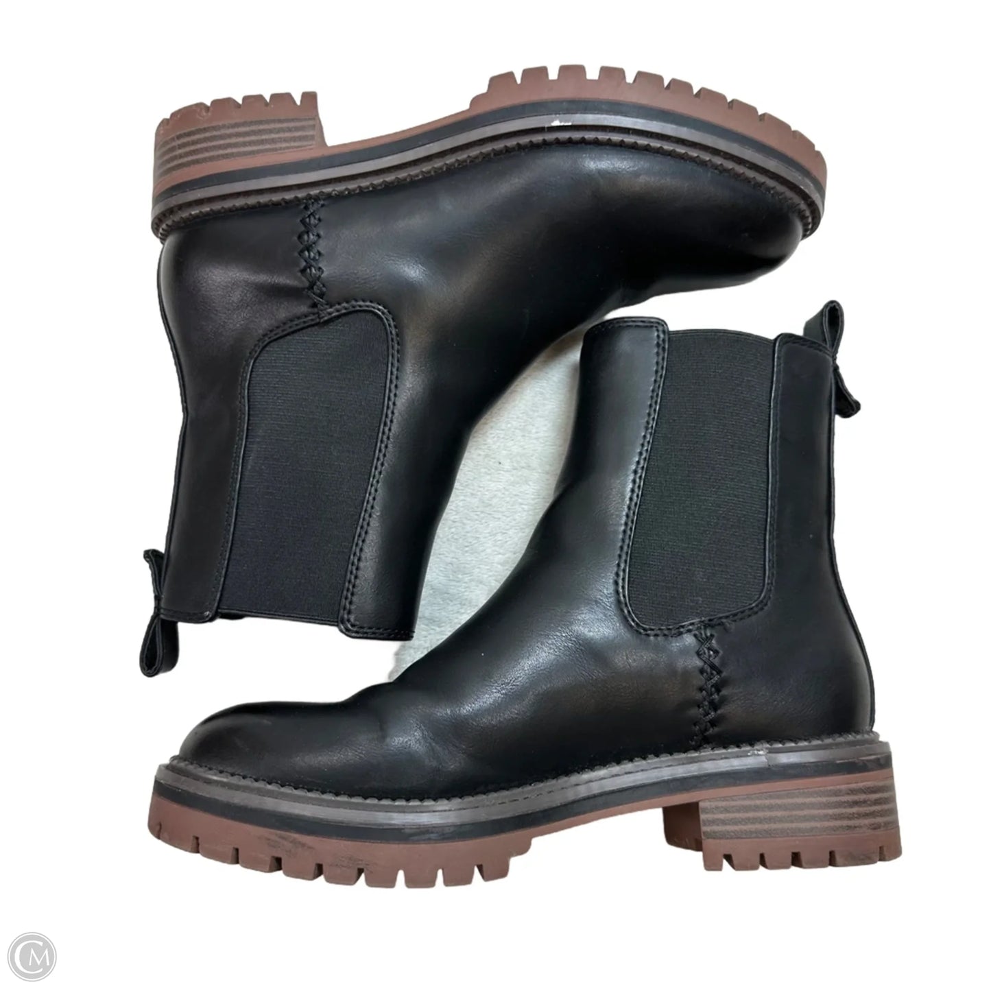 Boots Ankle Heels By Crown Vintage In Black, Size: 8.5