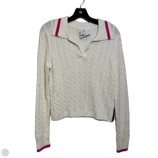 Sweater By Nicole By Nicole Miller In Cream, Size: M