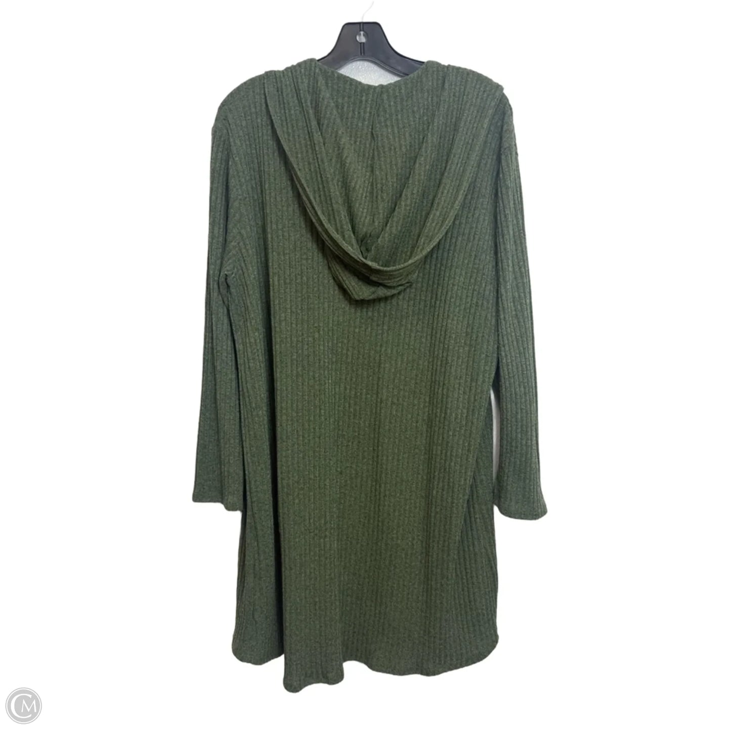 Cardigan By Double Zero In Green, Size: 1x