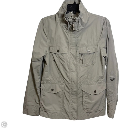 Jacket Utility By Eddie Bauer In Taupe, Size: M