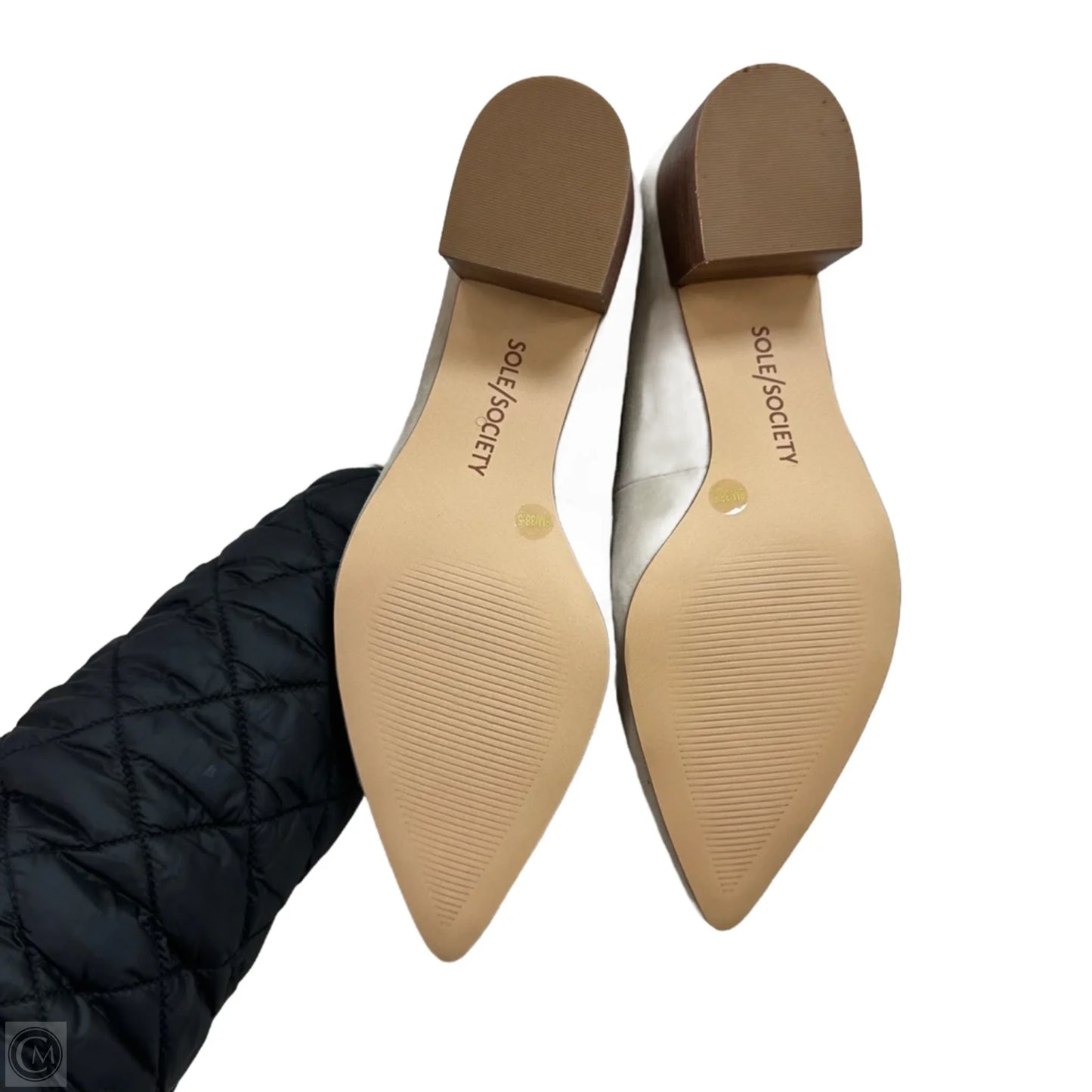 Shoes Heels Block By Sole Society In Taupe, Size: 8