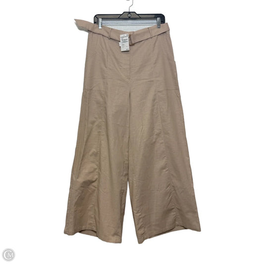 Pants Wide Leg By Petal & Pup In Tan, Size: L
