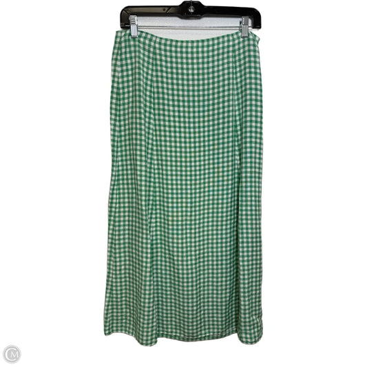 Skirt Midi By Loft In Green, Size: S