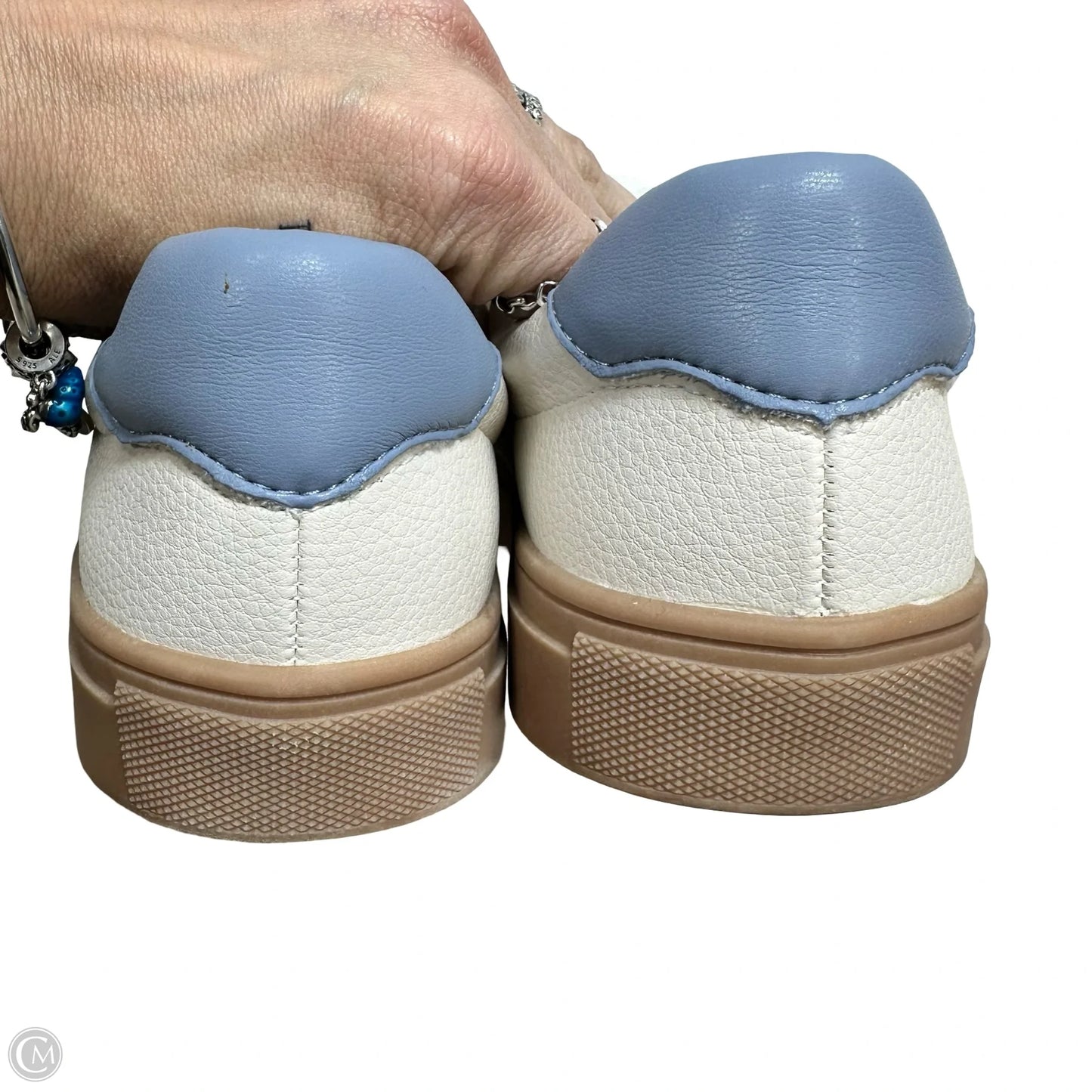 Shoes Sneakers By Loft In Blue & Cream, Size: 7