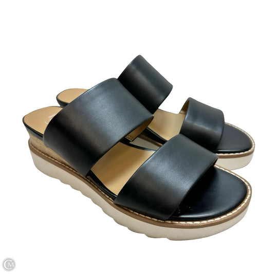 Sandals Heels Wedge By Franco Sarto In Black, Size: 6