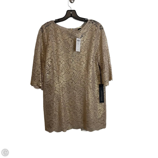 Top Long Sleeve By Chicos In Gold, Size: S