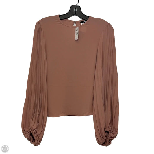 Top Long Sleeve By Express In Peach, Size: Xs