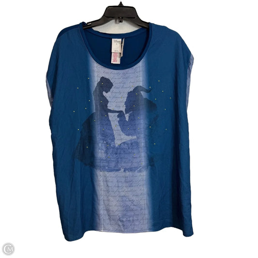 Top Sleeveless By Clothes Mentor In Blue, Size: 2x