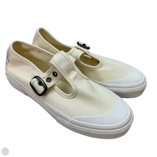 Shoes Sneakers By Vans In Cream, Size: 8