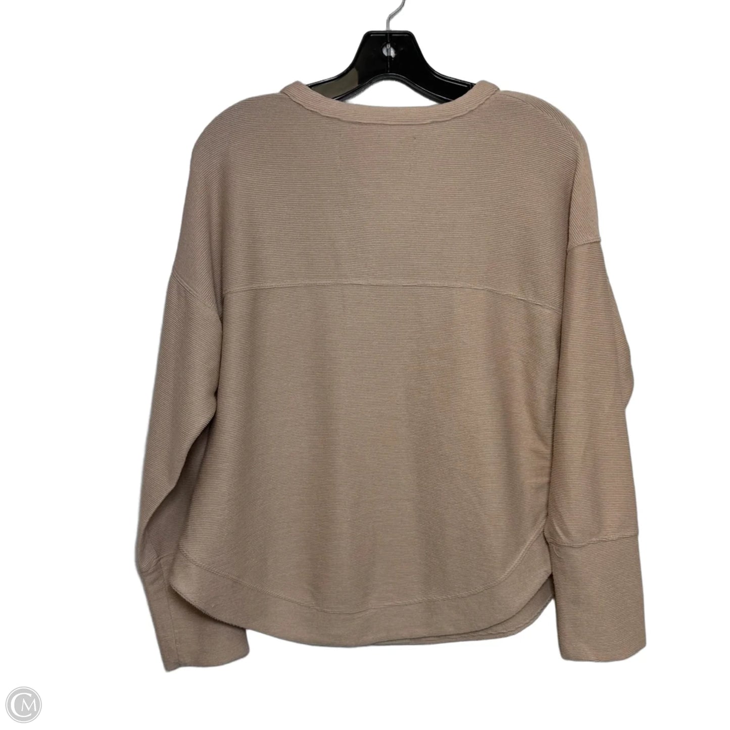Top Long Sleeve By Cupio In Beige, Size: L