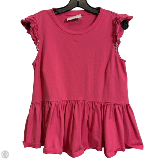 Top Short Sleeve Designer By Kate Spade In Pink, Size: S