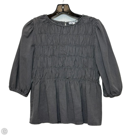 Top 3/4 Sleeve By Polagram In Multi-colored, Size: S