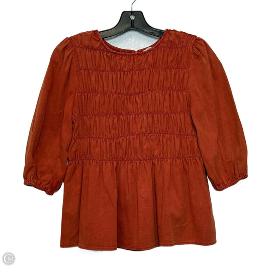 Top 3/4 Sleeve By Polagram In Multi-colored, Size: S