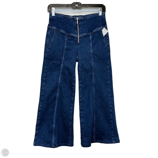 Jeans Cropped By Pilcro In Blue Denim, Size: 2