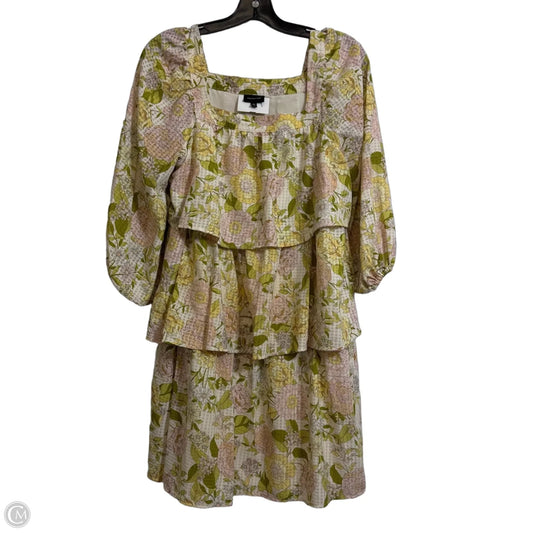 Dress Casual Midi By Who What Wear In Floral Print, Size: Xs