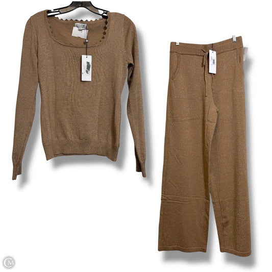 Pants Set 2pc By Molly Bracken In Gold, Size: Xs