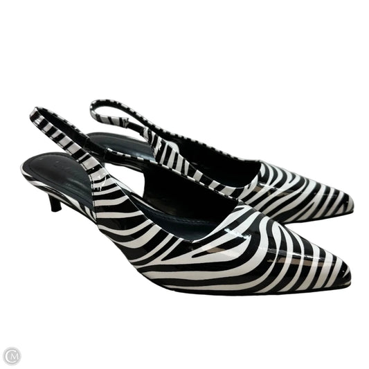Shoes Heels Kitten By Clothes Mentor In Zebra Print, Size: 7