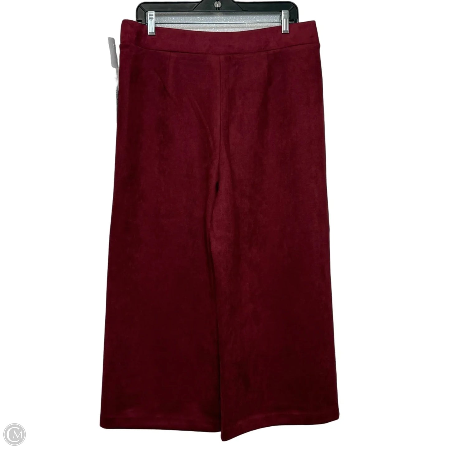 Pants Cropped WIDE LEG By Rafaella In Maroon, Size: 14