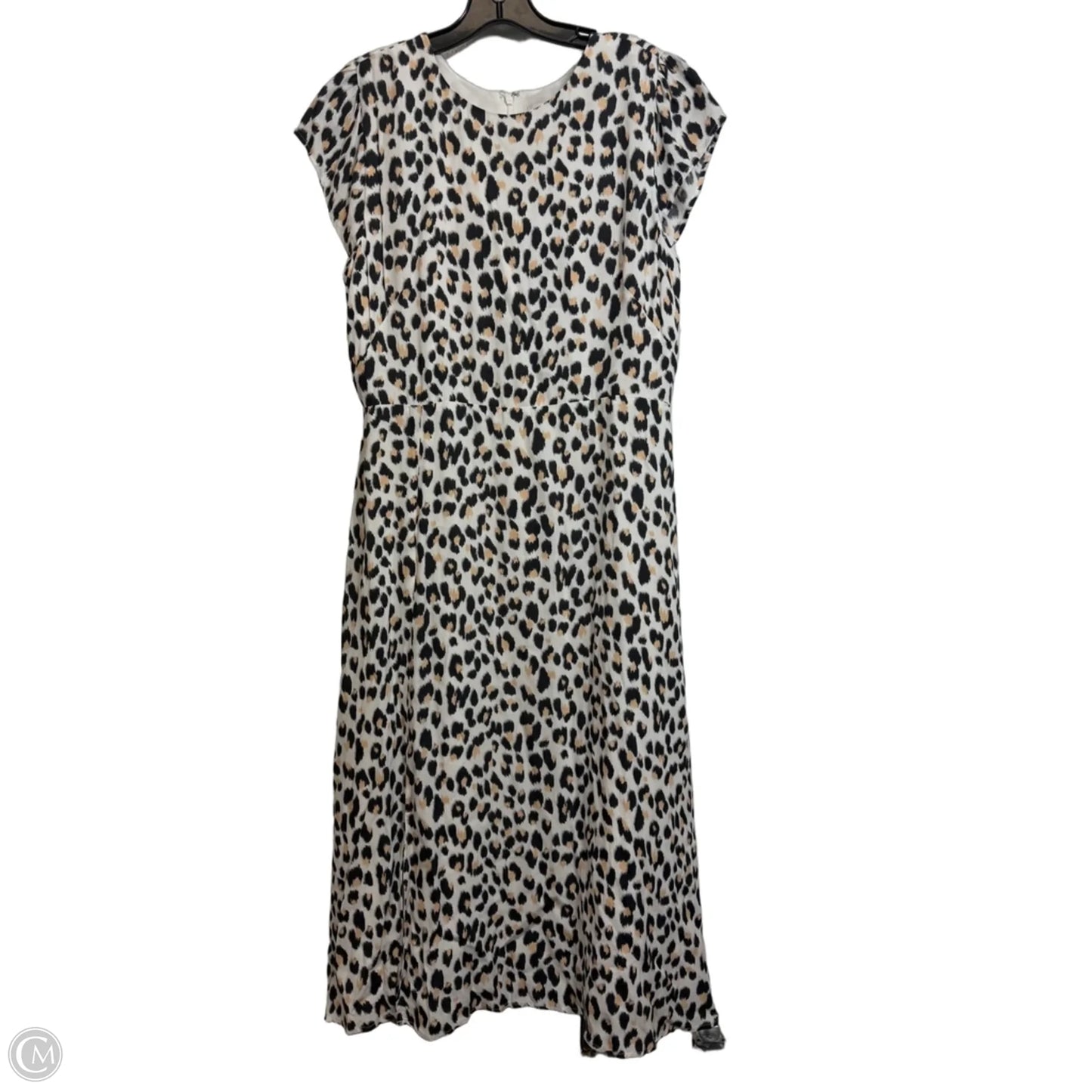 Dress Casual Midi By Loft In Animal Print, Size: 10