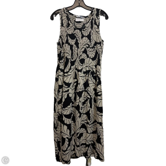 Dress Casual Midi By Croft And Barrow In Black & Cream, Size: M