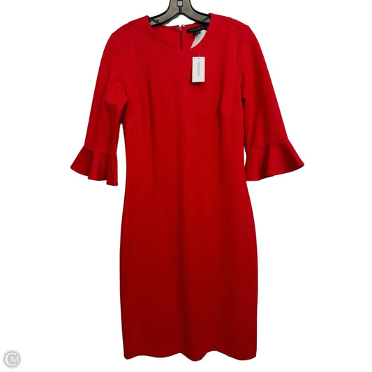 Dress Party Midi By Banana Republic In Red, Size: S