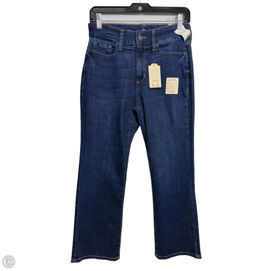 Jeans Cropped flare By St Johns Bay In Blue Denim, Size: 6
