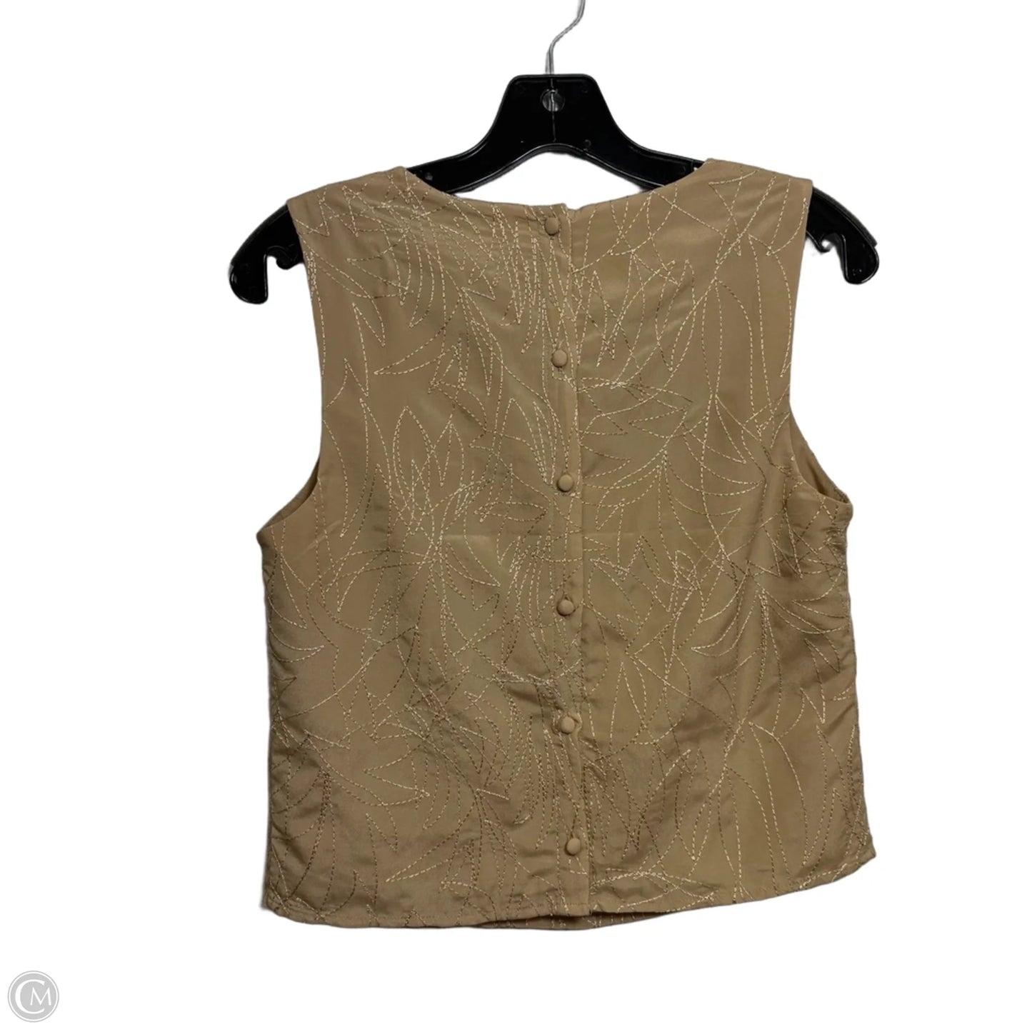 Top Sleeveless By Express In Gold, Size: S