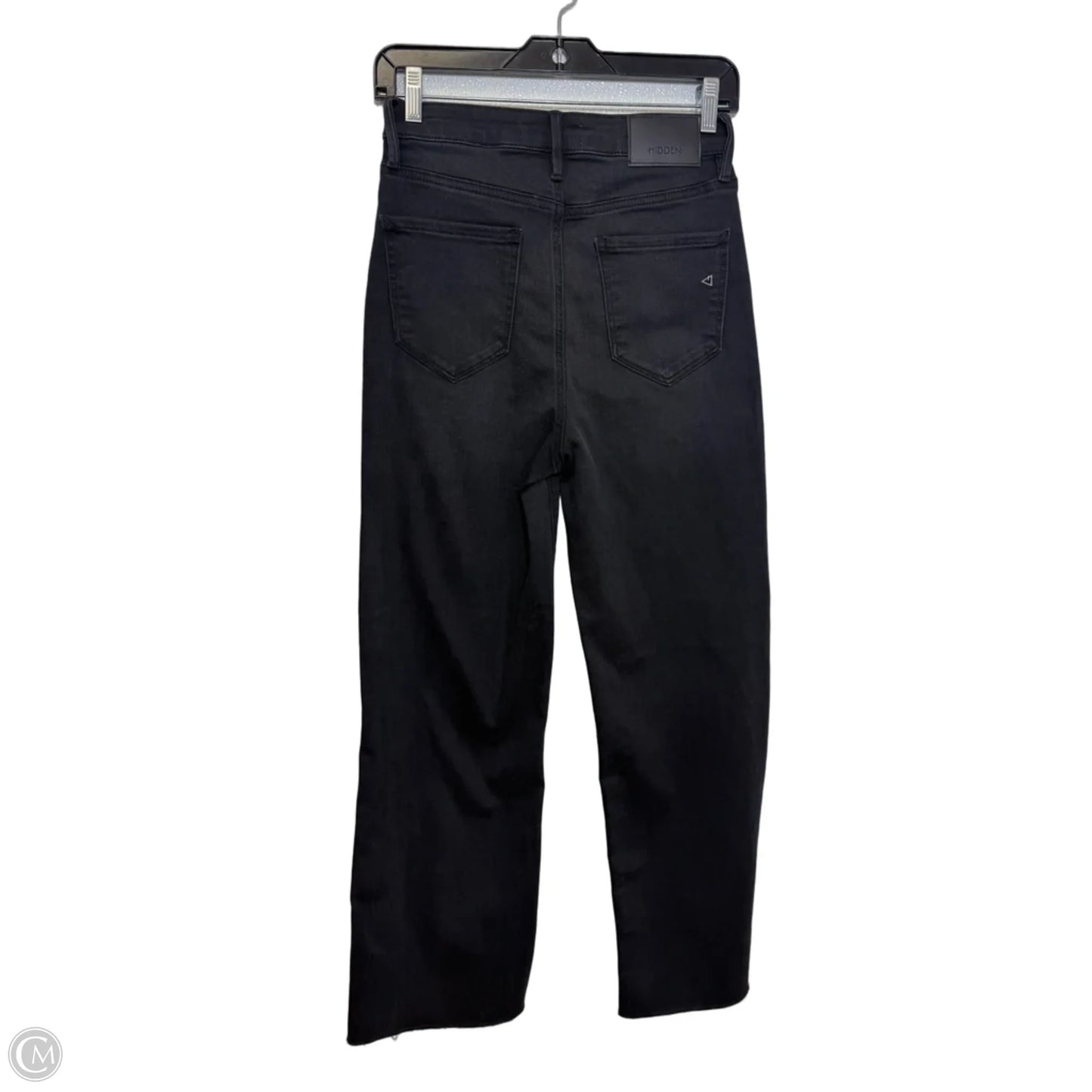 Jeans Wide Leg By Hidden In Black Denim, Size: 4