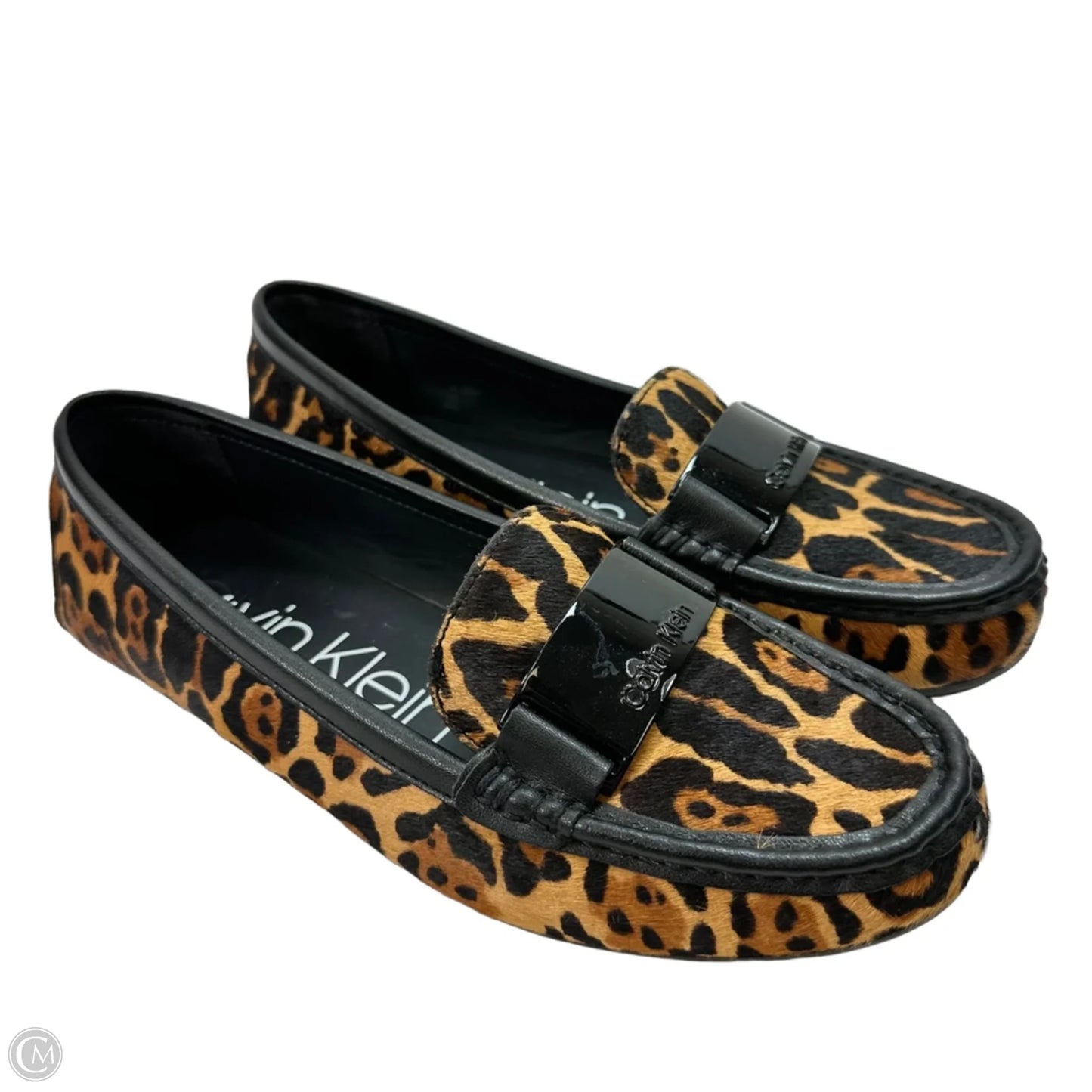 Shoes Flats By Calvin Klein In Animal Print, Size: 9.5