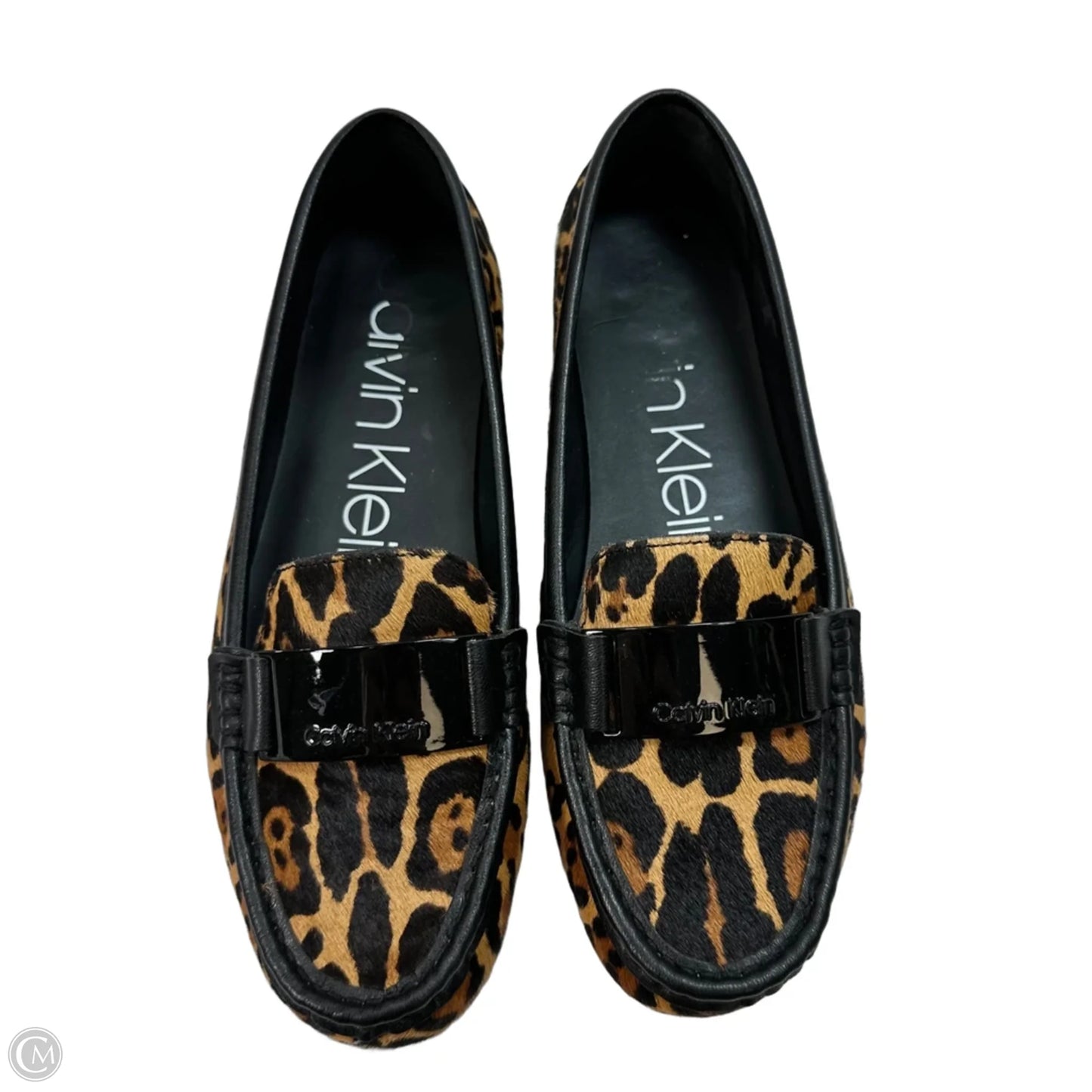 Shoes Flats By Calvin Klein In Animal Print, Size: 9.5