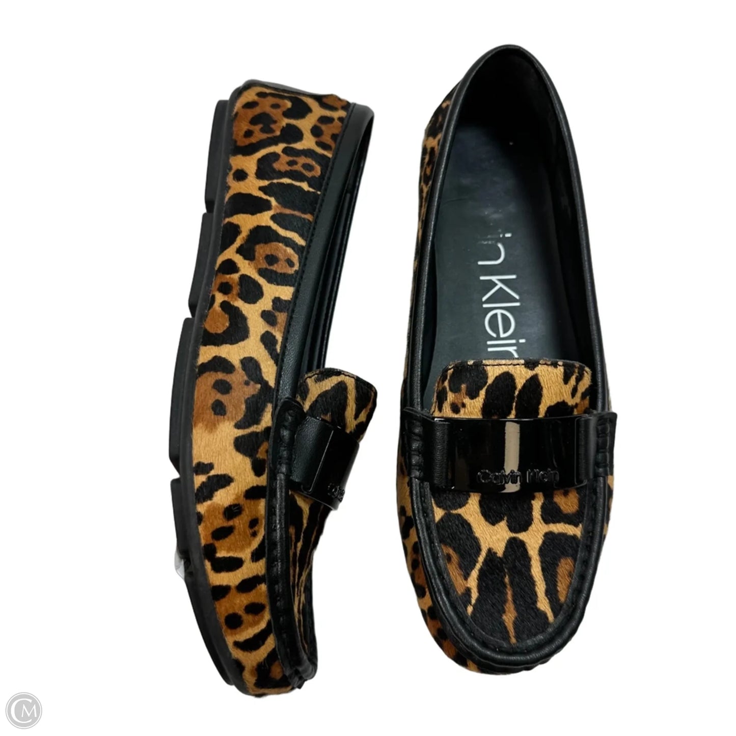Shoes Flats By Calvin Klein In Animal Print, Size: 9.5