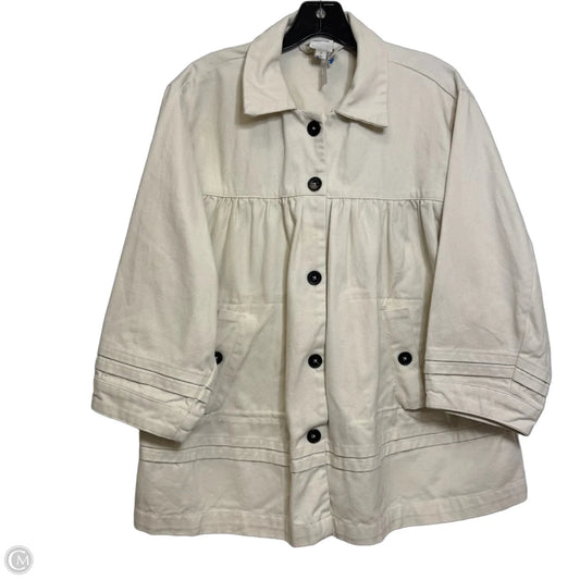 Jacket Denim By Maeve In Cream, Size: S