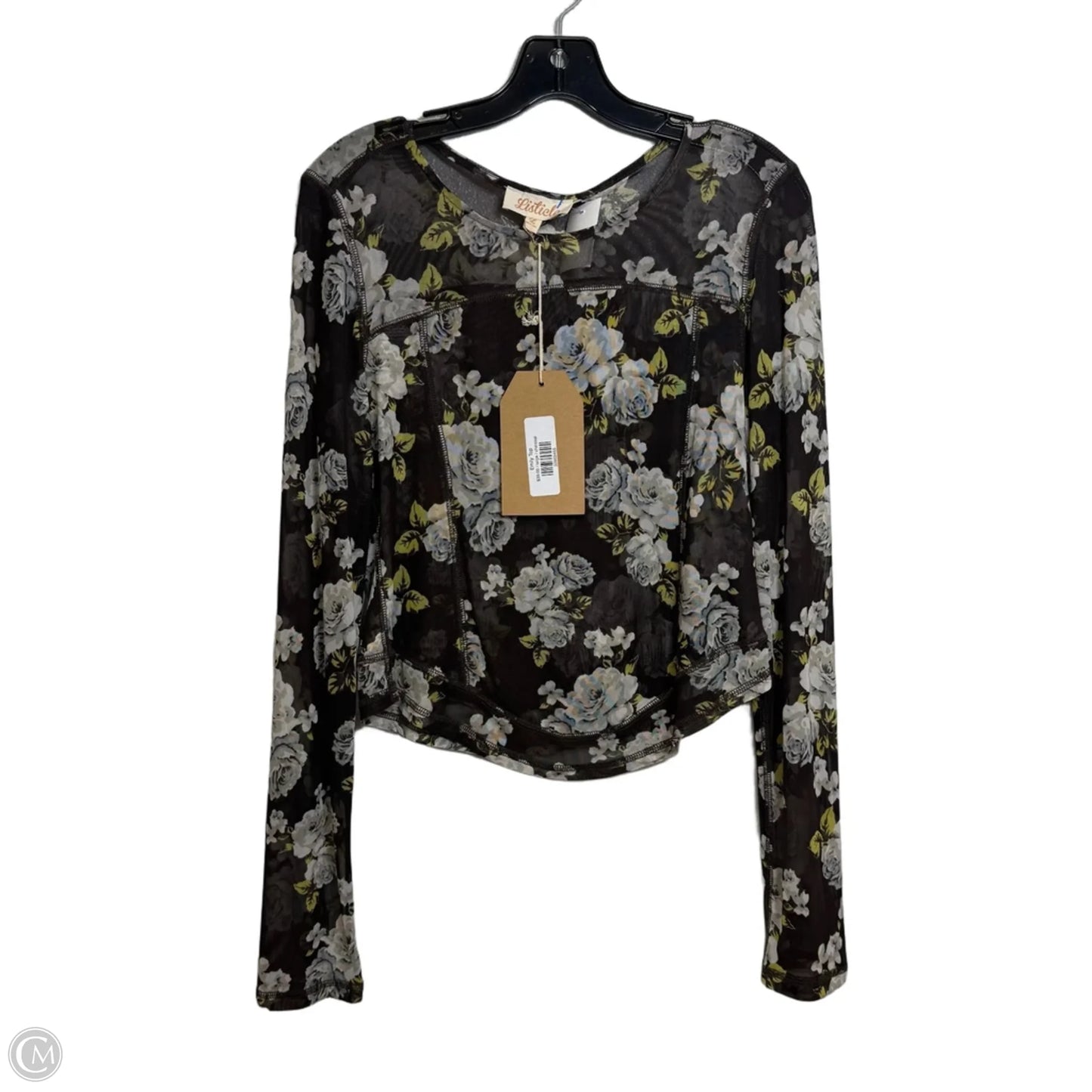 Top Long Sleeve By Listicle In Brown, Size: L