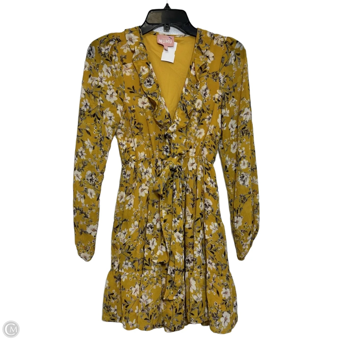 Dress Casual Short By Mumu In Yellow, Size: Xs