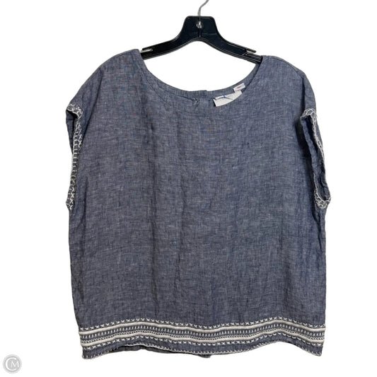 Top Sleeveless By Sigrid Olsen In Blue, Size: L