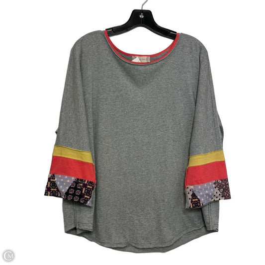 Top Long Sleeve By Altard State In Grey, Size: M